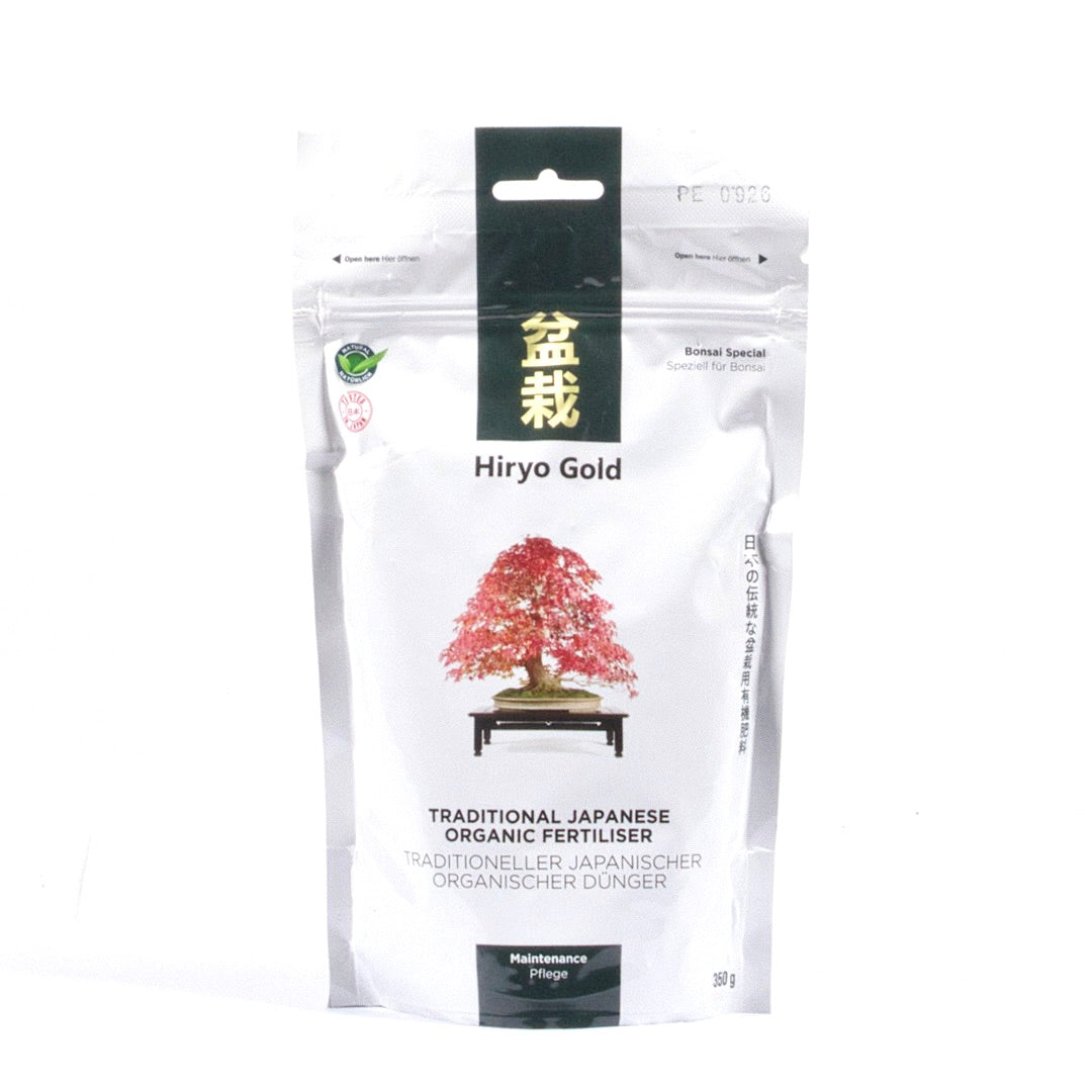 Hiryo Gold Pflege – Organisch-Mineralischer Bonsai-Dünger 350 g