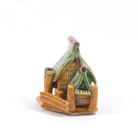 Tonfigur kleine Hütte 7 cm