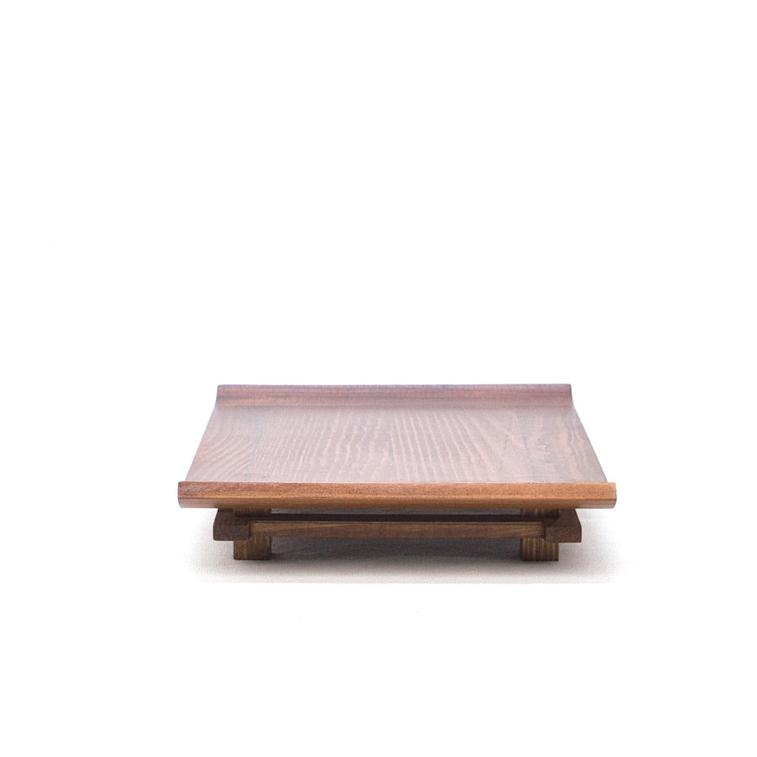 Rechteckiger Präsentationstisch aus Holz