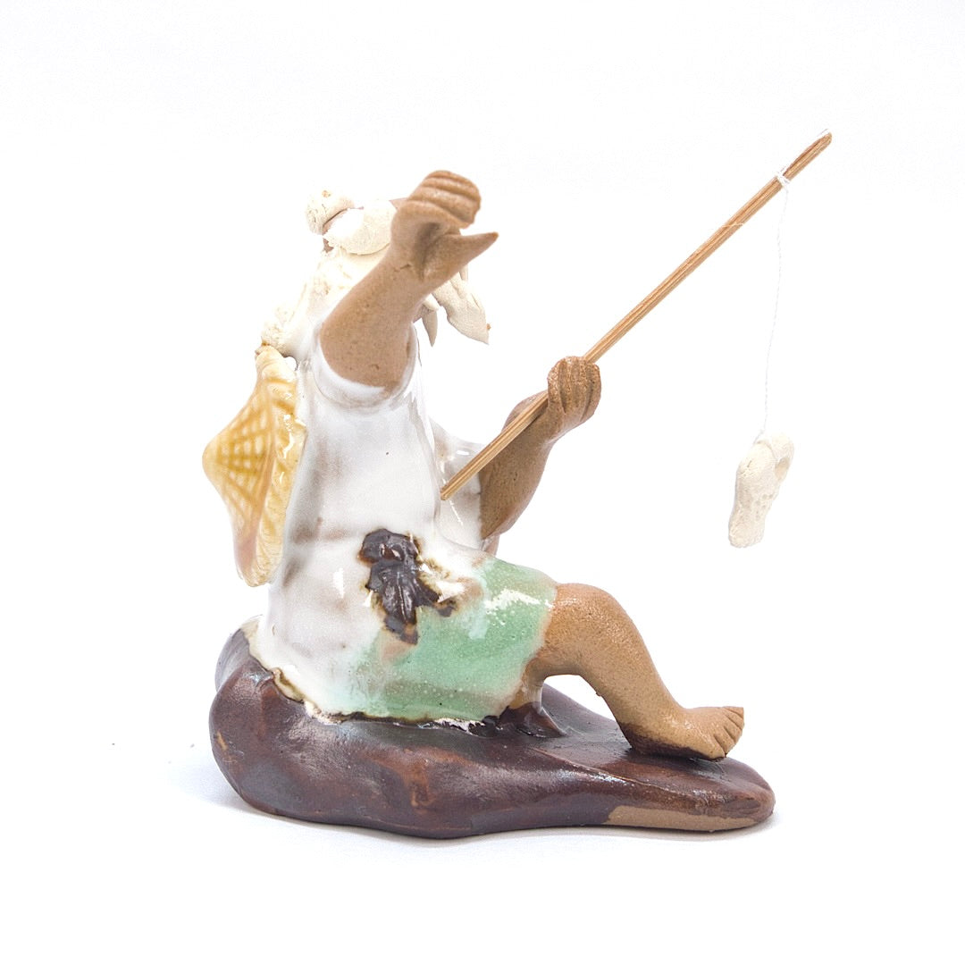 Tonfigur Angler 7 cm